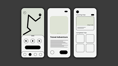 Travel app Wireframes app graphic design ui ux