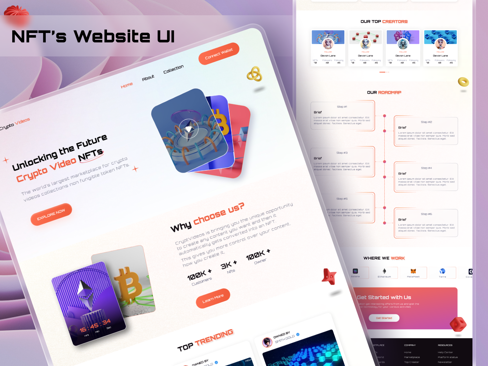 Our New NFT Marketplace Concept 🚀💰 blockchaindesign cryptoart cryptotrading cryptowallet decentralizedmarket digitalassets digitalcollectibles ethereum metaverse nftauction nftdashboard nftexchange nftmarketplace nftplatform nftportfolio smartcontract tokenizedart uiuxdesign virtualgoods web3