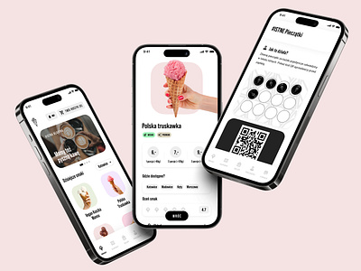 Istne Lody App android app food ice creams ios pink ui user experience
