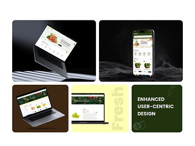 Cultivating User Experience: A Farm-to-Table Web Design e comerce figma grocery ui ui design web design website