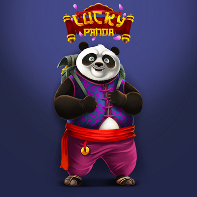 Lucky panda slot design