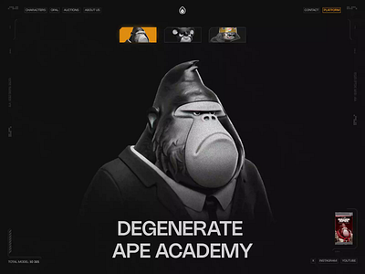 Landing Page for NFT Project animation blockchain branding crypto brand crypto branding crypto landing page cryptocurrency website defi landing page defi website nft landing page nft website token landing page token website web design web3 web3 brand web3 branding