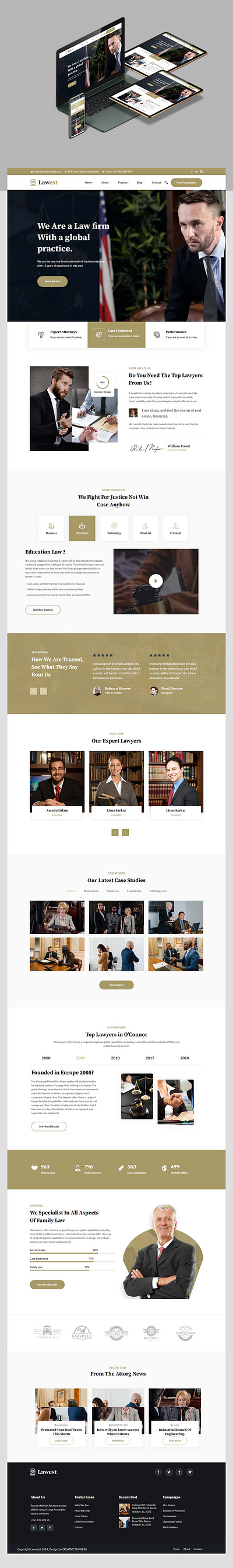 LAWEST Law Firm Website Design law website legal services website modern web design web design website design