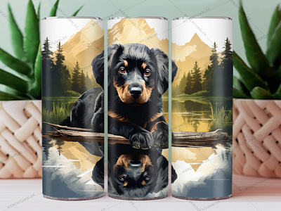 Black Dog Skinny Tumbler Wrap 20 oz tumbler 30 oz tumbler black black dog black dog tumbler color image custom designs design design tumblers illustration photography skinny tumbler sublimation tumbler design tumbler design art tumbler sublimation tumbler vector tumbler warp vector art waterslide tumbler