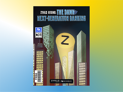 Graphic Novel - ZYNLO bank banking branding design digital bank graphic design high performance baking illustration logo niche nymbus