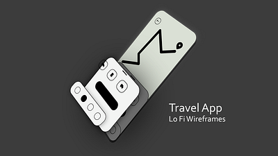 Travel app Wireframes app design graphic design ui ux