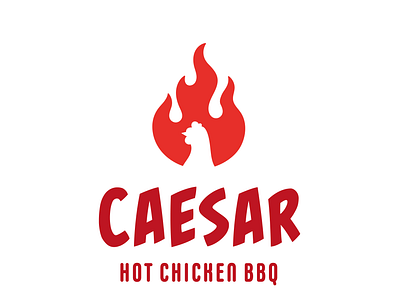 Caesar Chicken Logo bbq bbq logo branding burn burn logo caesar chicken chicken logo hot hot chicken logo