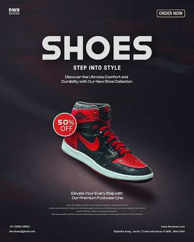 Product Advertisement Poster | Branding | Shoes Poster advertisement poster advertising graphic design illustration manipulation art design poster design product advertisement product advertisement poster product manipulation shoes advertisement poster shoes poster