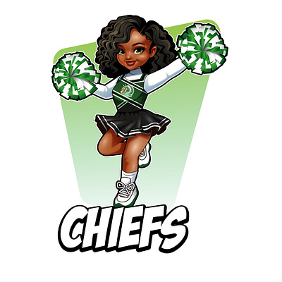 cheerleader design graphic design illustration logo vector