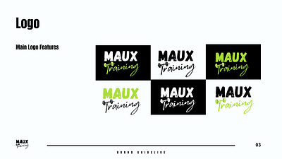 Fitness Logo Identity Design brand logo design fit logo design ideas fitness brand fitness brand design fitness identity design fitness logo design fitness logo inspirations logo design logo design fitness maux logo maux training logo maux training logo design training logo