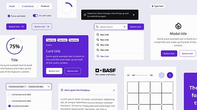 BASF - Building a multi-brand Design System back end design system front end master architecture technical consultancy ux research uxui design