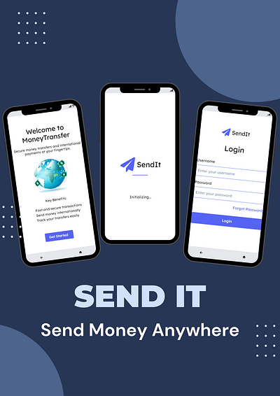 Money Sending App UI Design branding ui