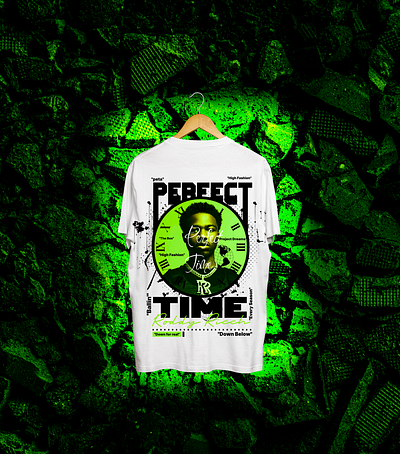 PERFECT TIME (RODDY RICCH STREETWEAR DESIGN) artworks branding design graphic design illustration logo street streetwear tshirt design typography ui ux vector wears