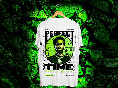 PERFECT TIME (RODDY RICCH STREETWEAR DESIGN) artworks branding design graphic design illustration logo street streetwear tshirt design typography ui ux vector wears