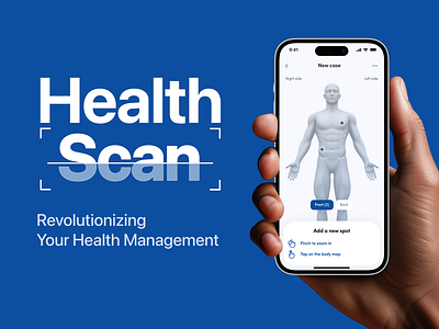 HealthScan - Your Health Companion 3d ai blue body body diagram camera health healthcare healthdocuments medtests minimal scan scanner