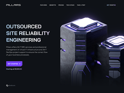 Pillars - SRE Platform Website Design commerce design e commerce ecommerce outsourcing saas saas platform sre sre for business sre outsourcing ui web web design website