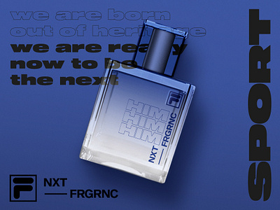 FILA NXT FRGRNC - Sport Perfume beauty concept design fila identity packaging perfume