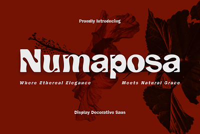 Numaposa - Decorative Display | Free Font branding decorative design download free font fonts free free font graphic design illustration logo modern organic type design typeface typography ui