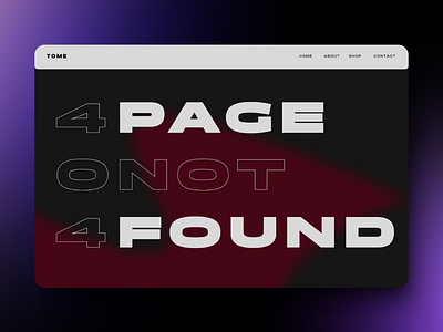 Not boring 404 page 404 404page dailyui minimal ui