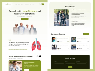 Healthcare lung diseases app branding design figma graphic design healthcare landingpage lungs ui ux webdesign websitedesign