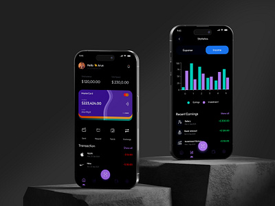 Project Title: Finance Tracker UI Design app branding daily ui design typography ui ux