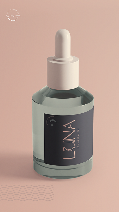 Luna Natural Sleep Aid by MOKA Design Co. branding graphic design logo