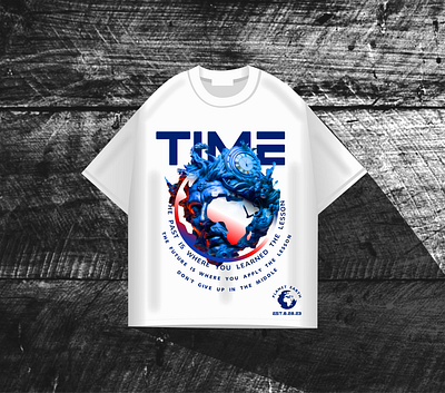 TIME (STREETWEAR) DESIGN 3d animation artworks branding design graphic design illustration logo motion graphics streetwear tshirtdesign typography ui ux vector