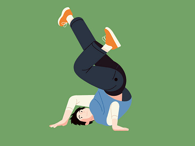 Breakdancing 2d 2d illustration bboy breakdance breakdancing breaking character dance hiphop illustration olympics olympics2024 photoshop procreate sport sports streetdance texture urban