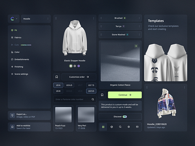 Cheyyn. Design system for customization tool. app b2b branding clean components customization design digital modern saas slick software startup typography ui user interface ux web web design webapp