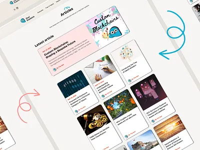 A Perfect Layout for Extensive Educational Content blockchain cms graphic design illustration ui uiux webdesign wondermakers