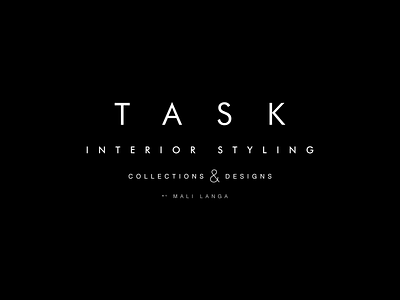 Task Interior Styling | Visual Identity brand branding ci design interior design logo logo design typography