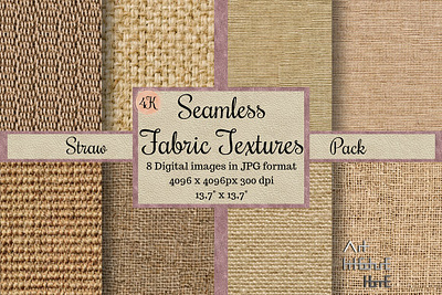 Seamless Fabric Textures, Straw Pack cloth texture digital paper fabric background fabric texture fabric tissue fabric wallpaper linen digital seamless burlap straw pack straw pattern textile pattern tissue wool texture woolen