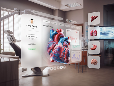 Health App AR Concept - Apple Vision Pro xr