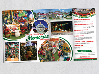 Bronner's Christmas Wonderland Four Panel Marketing Brochure branding design designer graphic design graphicdesign indesign layout design