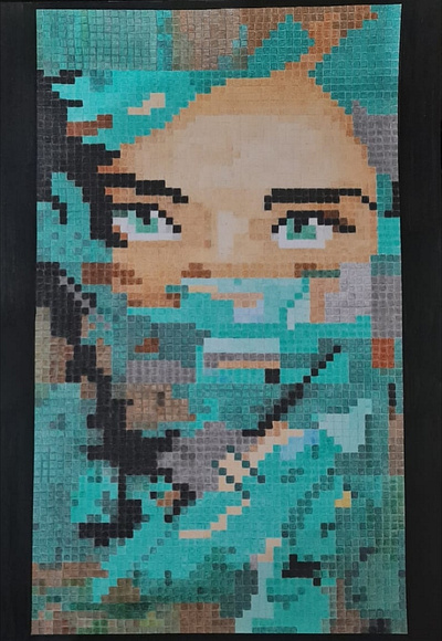 pixel art design girl art pixel art