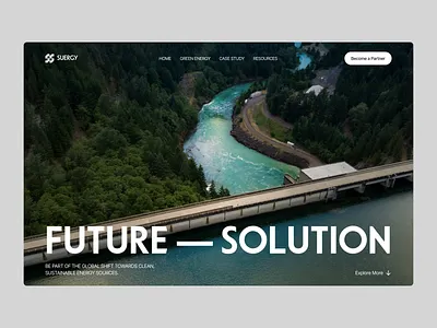 SUERGY - Renewable Energy Landing Page clean energy clean energy landing page design eco friendly environment green energy landing page new energy new energy landing page renewable energy renewable energy landing page renewable energy website solar panel sustainability ui ui design uiux ux web design windmill