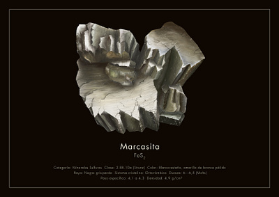 Maracasita illustration scientific illustration