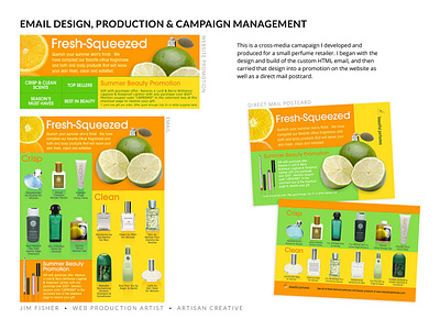 Beautiful Perfumes colorful direct mail email marketing flyers indesign print design