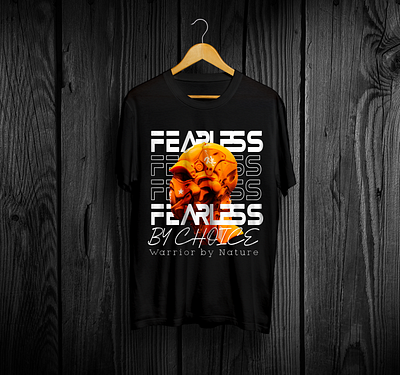 FEARLESS TSHIRT DESIGN artwork artworks branding design graphic design illustration logo street art streetwear tshirt design typography ui ux vector wears