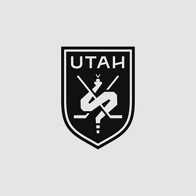 Utah Venom Hockey Badge branding design illustration logo logomark mark rattlesnake snake symbol vector venom