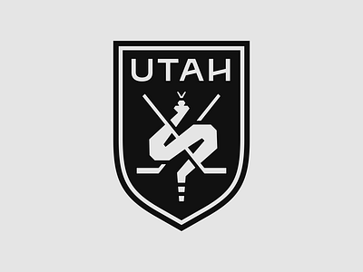 Utah Venom Hockey Badge branding design illustration logo logomark mark rattlesnake snake symbol vector venom