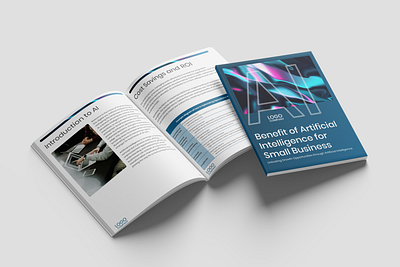 AI Brochure ai blue branding design document design document layout graphic design product sheet