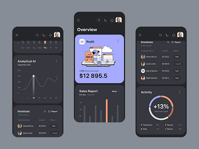 Spectra CRM android design app design application design banking chart dashboard app dashboard design dashboard web figma design fintech graph ios design mobile mobile app design mobile design tech