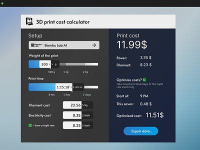 Daily UI #004 calculator dailyui figma slider ui