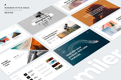 Miler Presentation Design agency branding canva graphic design layout pitch deck ppt presentation slide startup template ui