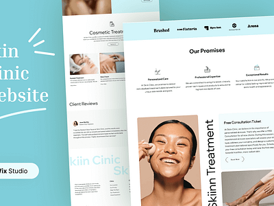 Skin & Dermatology Clinic Website Template beauty website clinic brand clinic website derm website health health clinic minalmlist website skin brand skin clinic skin treatment skincare website website website template