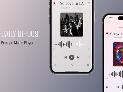 DailyUI-009-Music Player daily ui challenge dailyui music player ui ui design