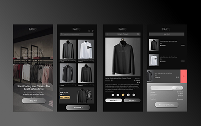 E-commerce App Design app branding design graphic design illustration ui ux