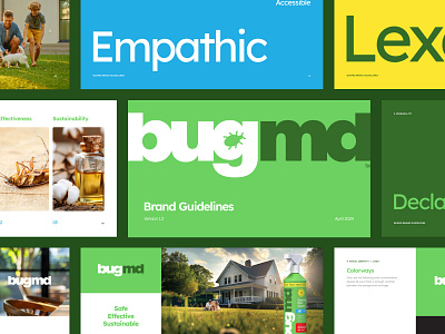 BugMD Brand Guidelines brand brand guidelines branding bug green guidelines modern pest control