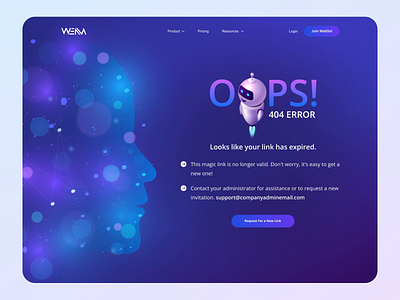 404 Page design 404 animation error link broken oops ui ux